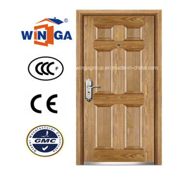 Art Style Winga Security Steel MDF Veneer Armored Door (W-B3)